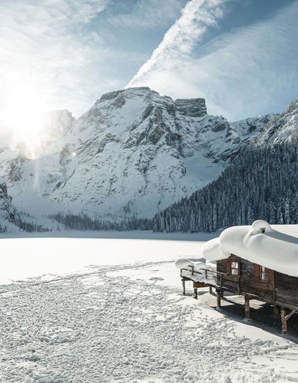 Il Lago di Braies in inverno
