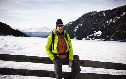 Andreas Reier beim Winterwandern