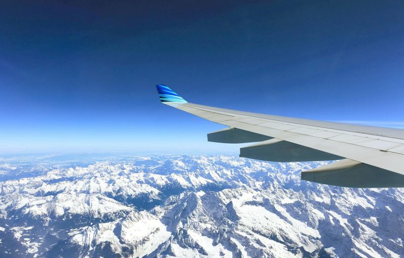 An airplane