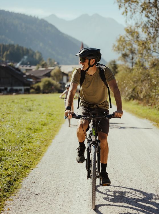 Giro in bici con la famiglia