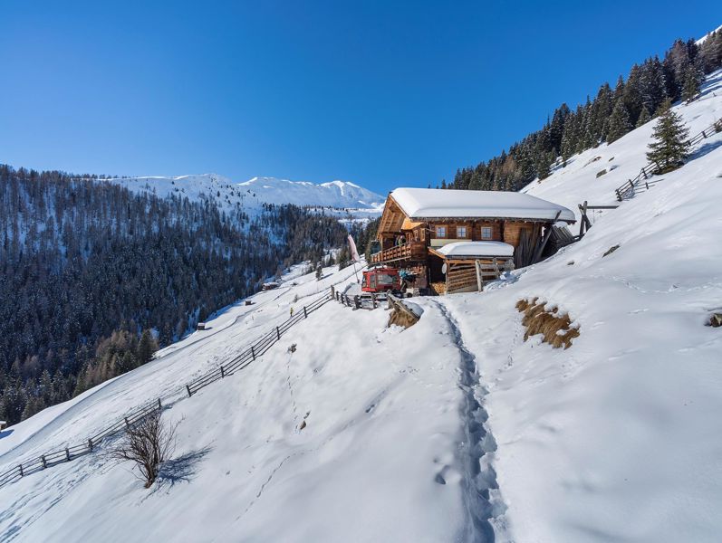 The Aschtalm mountain pasture in winter